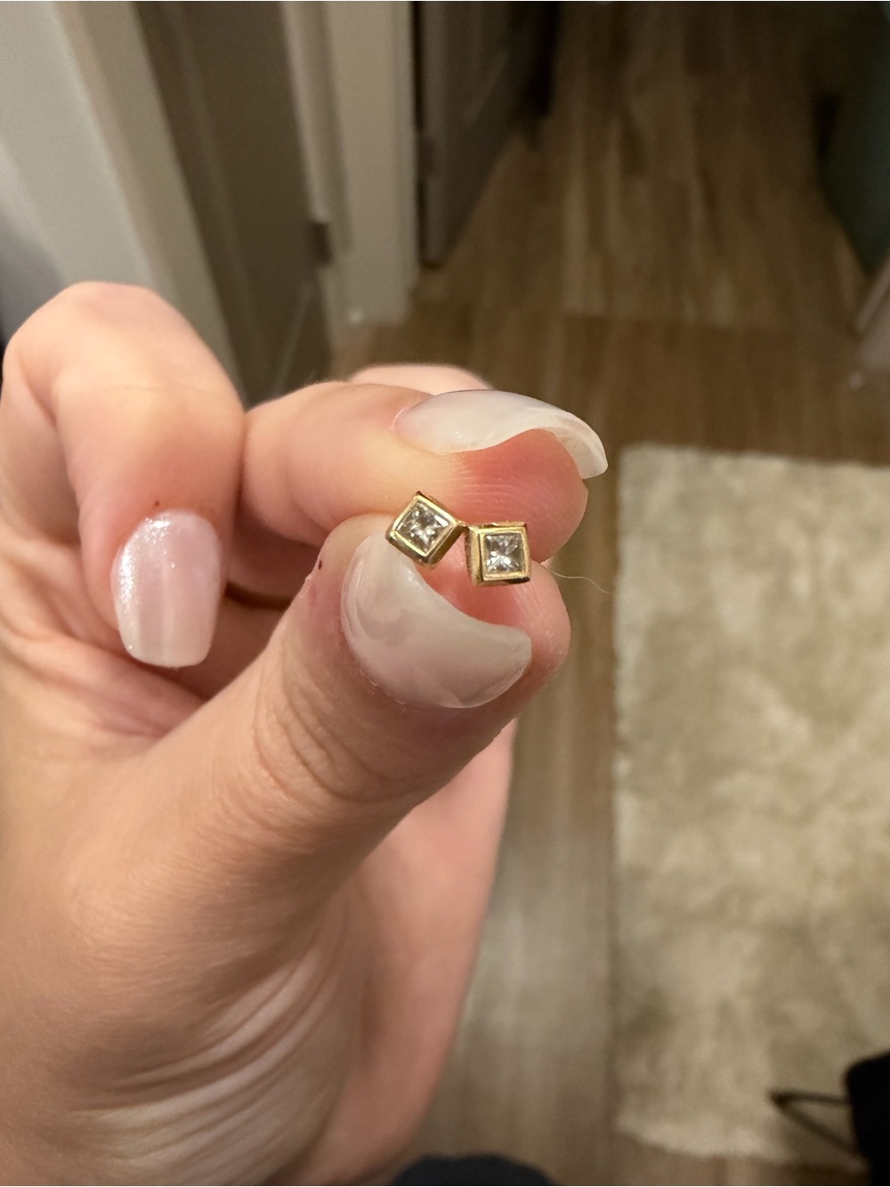Kendra Scott Michelle 14k Gold Stud Earrings .16ct Diamonds